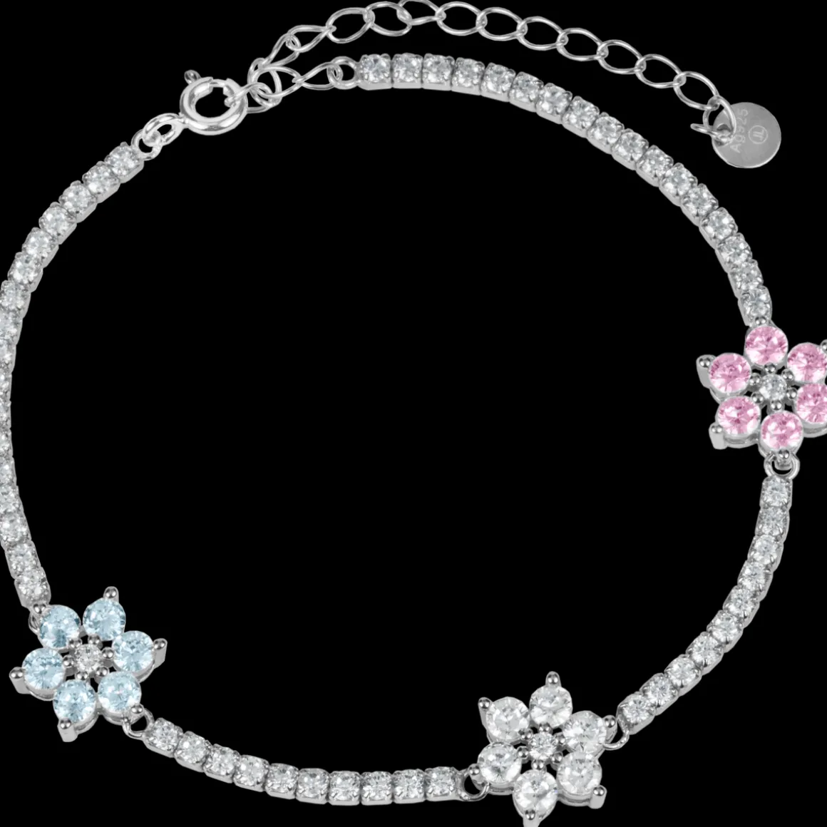 Jacques Lemans Armband "Blumen" Sterlingsilber mit Topasen Store