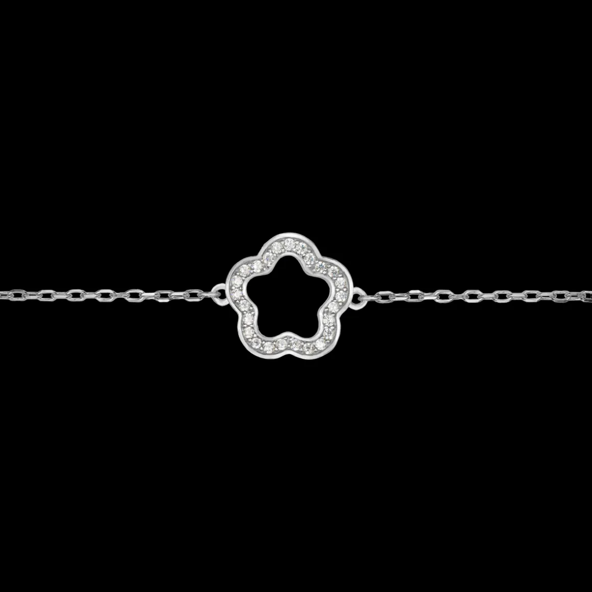 Jacques Lemans Armband "Blume" Sterlingsilber mit Topasen Clearance