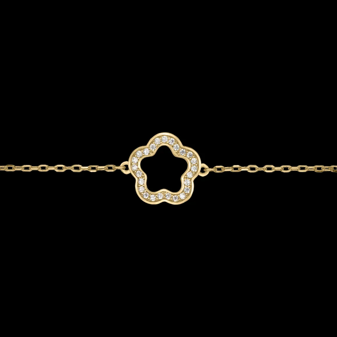 Jacques Lemans Armband "Blume" Sterlingsilber vergoldet mit Topasen Outlet