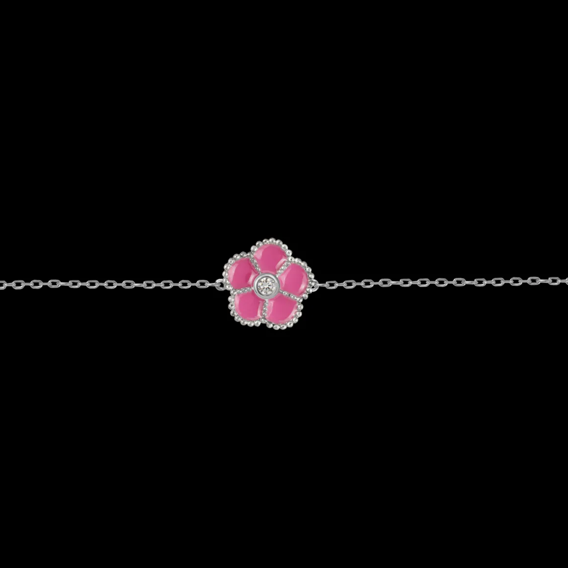 Jacques Lemans Armband "Blume" Sterlingsilber mit Emaille/Topas Store