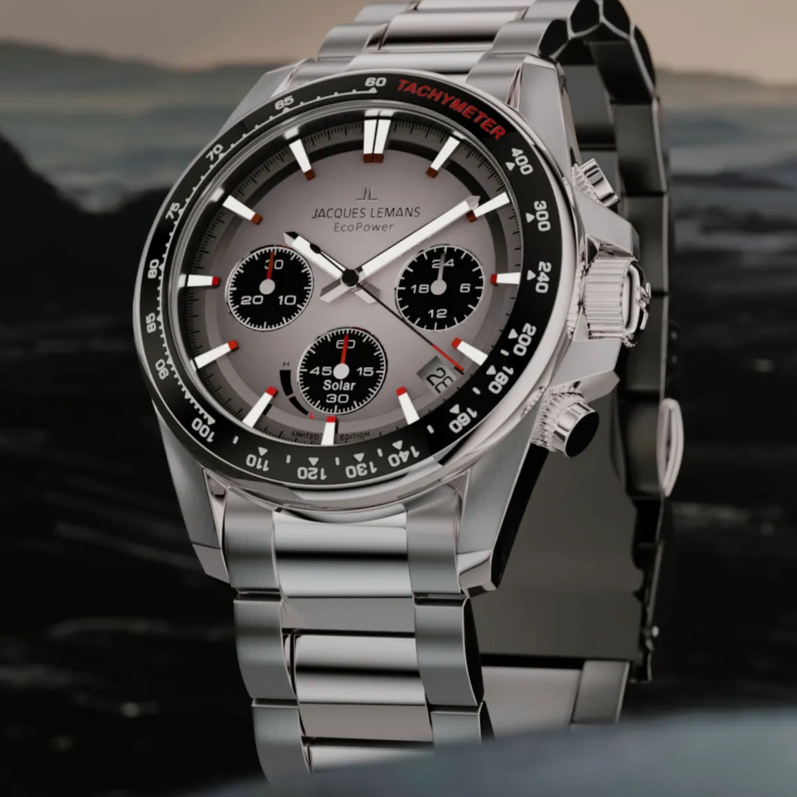 Jacques Lemans Eco Power 50-1A Herrenuhr Ø 42,0mm Hot