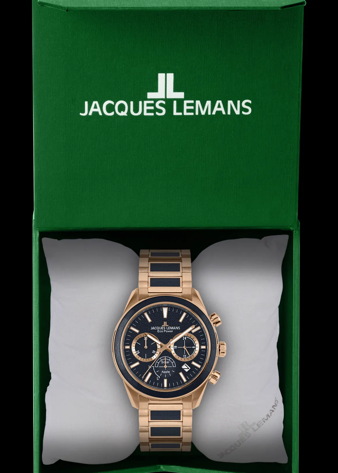 Jacques Lemans Eco Power 1-2115H Herrenuhr Ø 44,0mm New