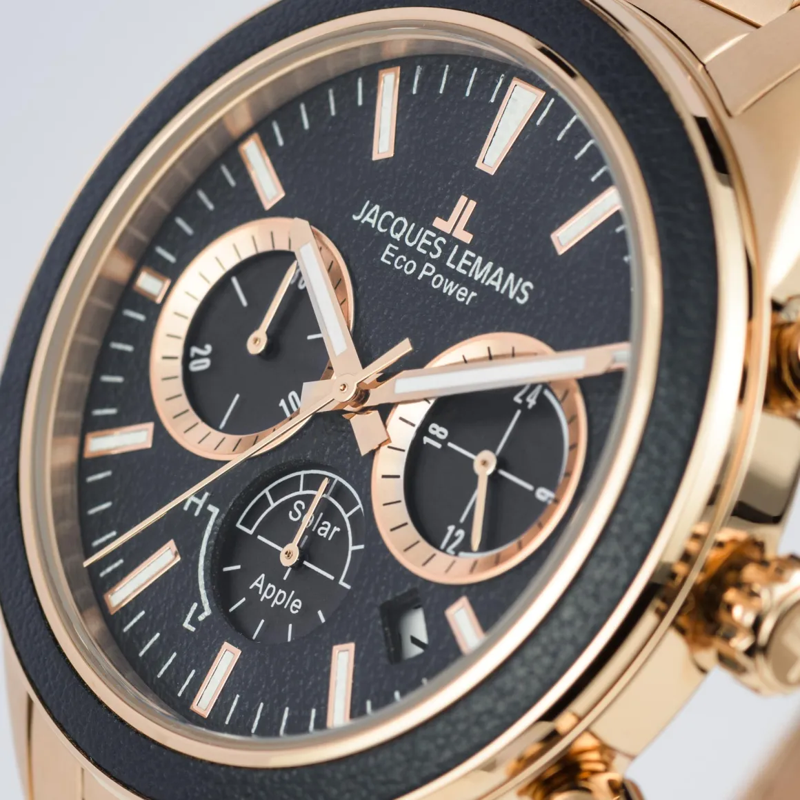 Jacques Lemans Eco Power 1-2115H Herrenuhr Ø 44,0mm New