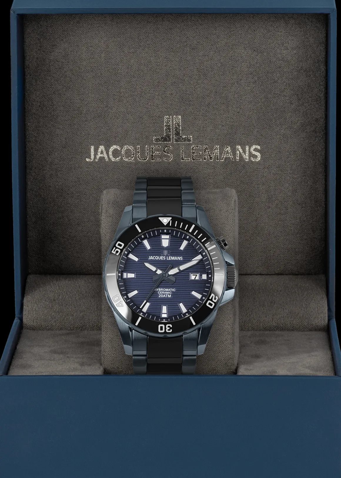Jacques Lemans Hybromatic 1-2222B Herrenuhr Ø 42,0mm Outlet
