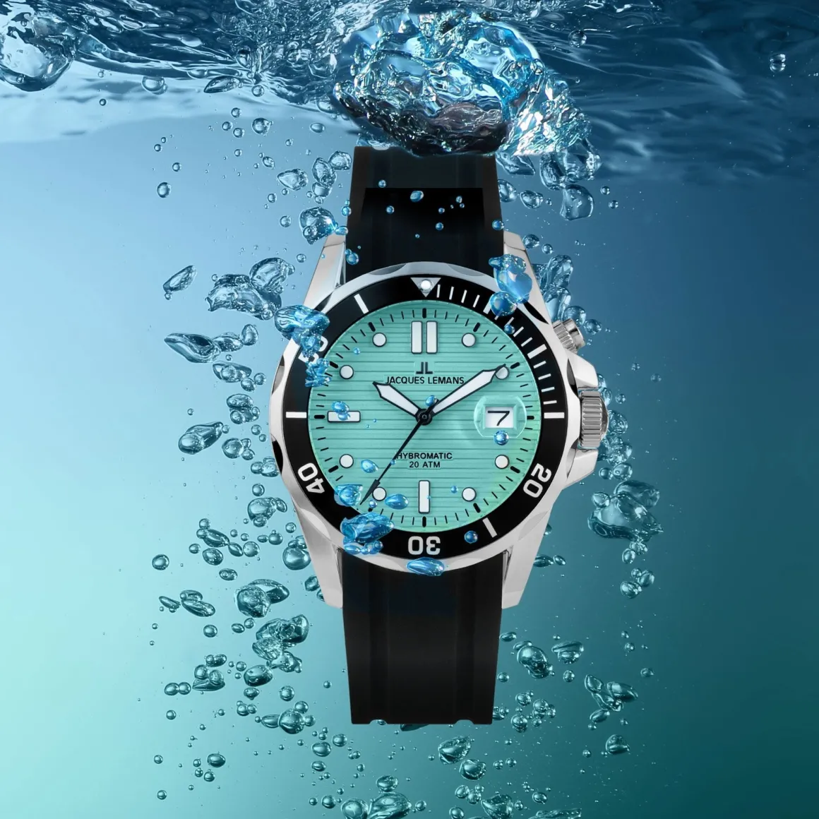 Jacques Lemans Hybromatic 1-2170C Herrenuhr Ø 41,0mm Best