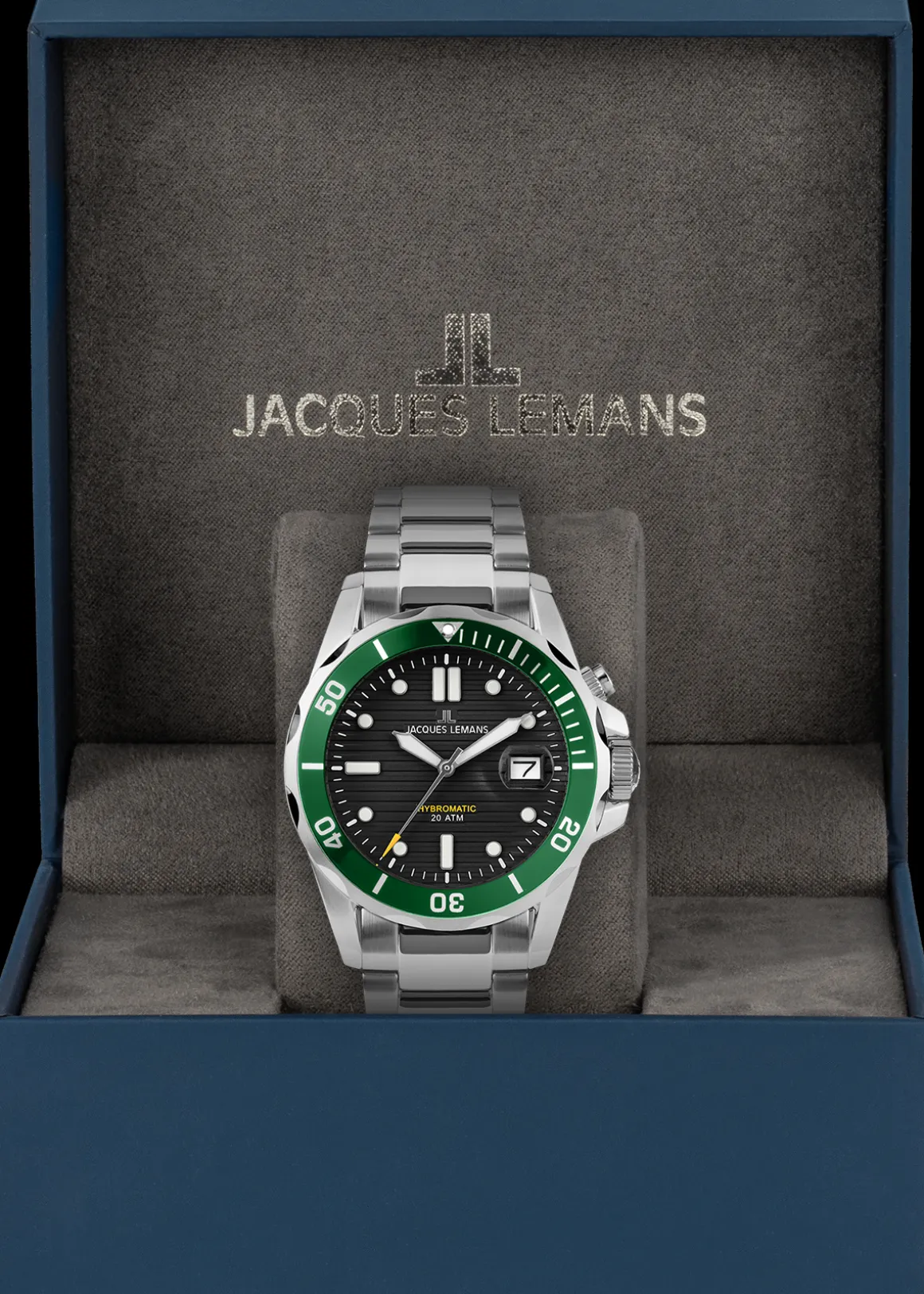 Jacques Lemans Hybromatic 1-2170K Herrenuhr Ø 41,0mm New
