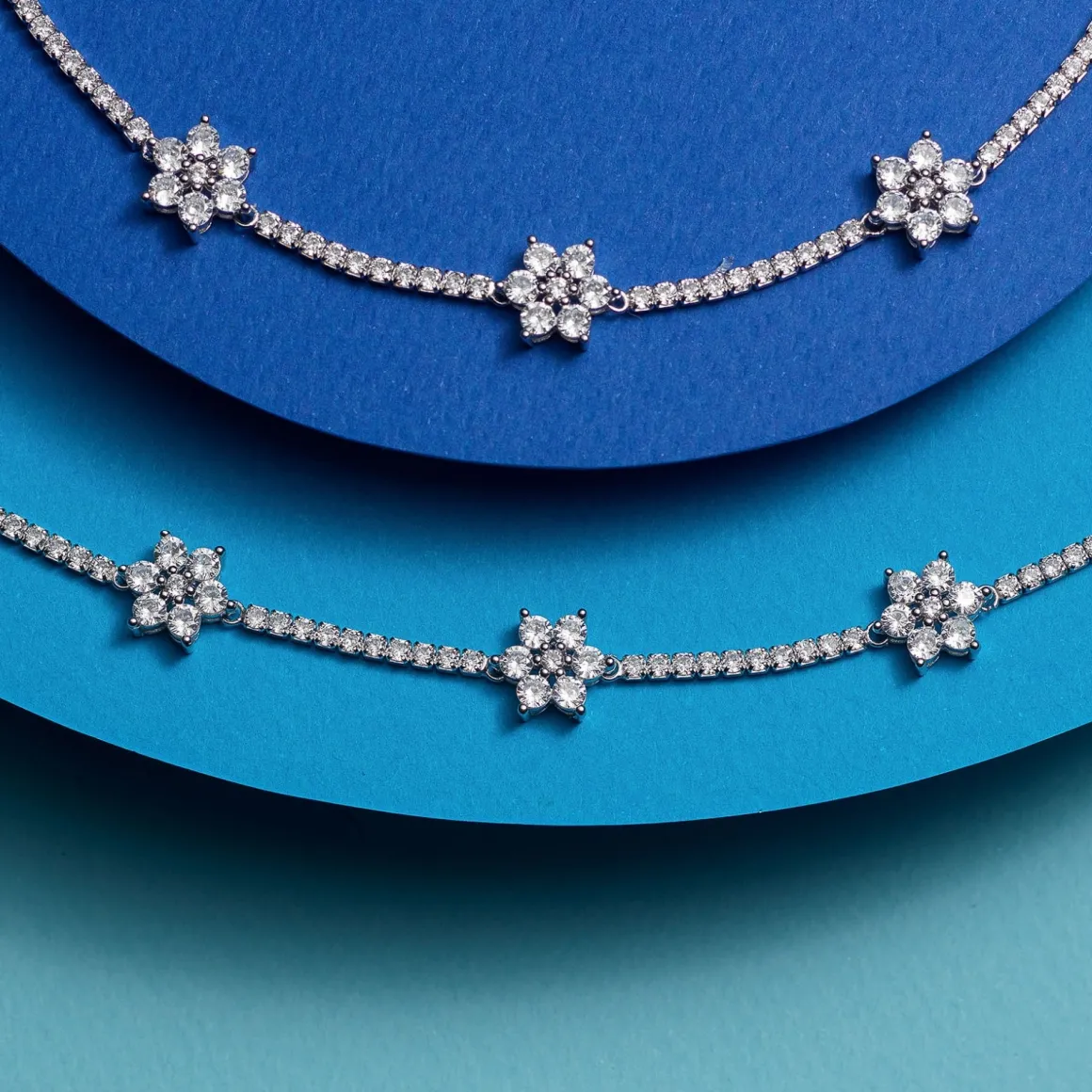 Jacques Lemans Kette "Blumen" Sterlingsilber mit Topasen Online