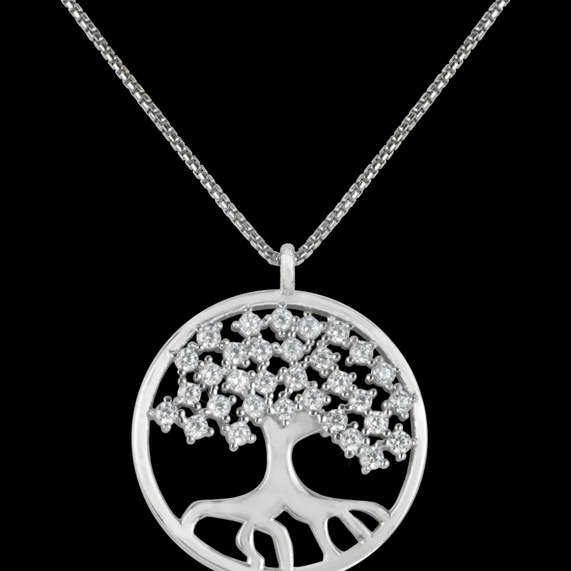 Jacques Lemans Kette "Lebensbaum" Sterlingsilber mit Topasen Cheap