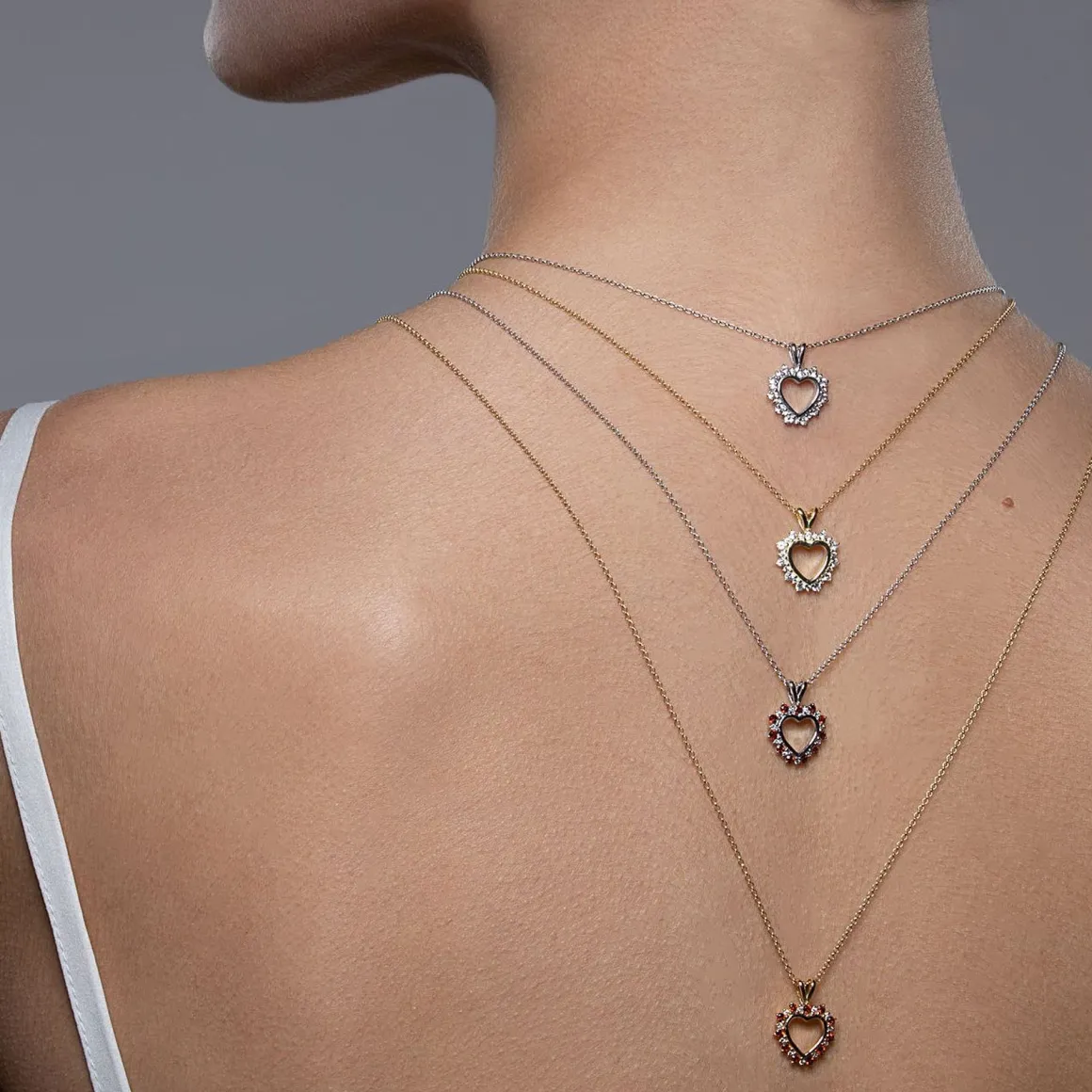 Jacques Lemans Kette Sterlingsilber mit Garnet Outlet