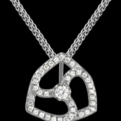 Jacques Lemans Kette Sterlingsilber mit weißen Topas Edelsteinen Clearance