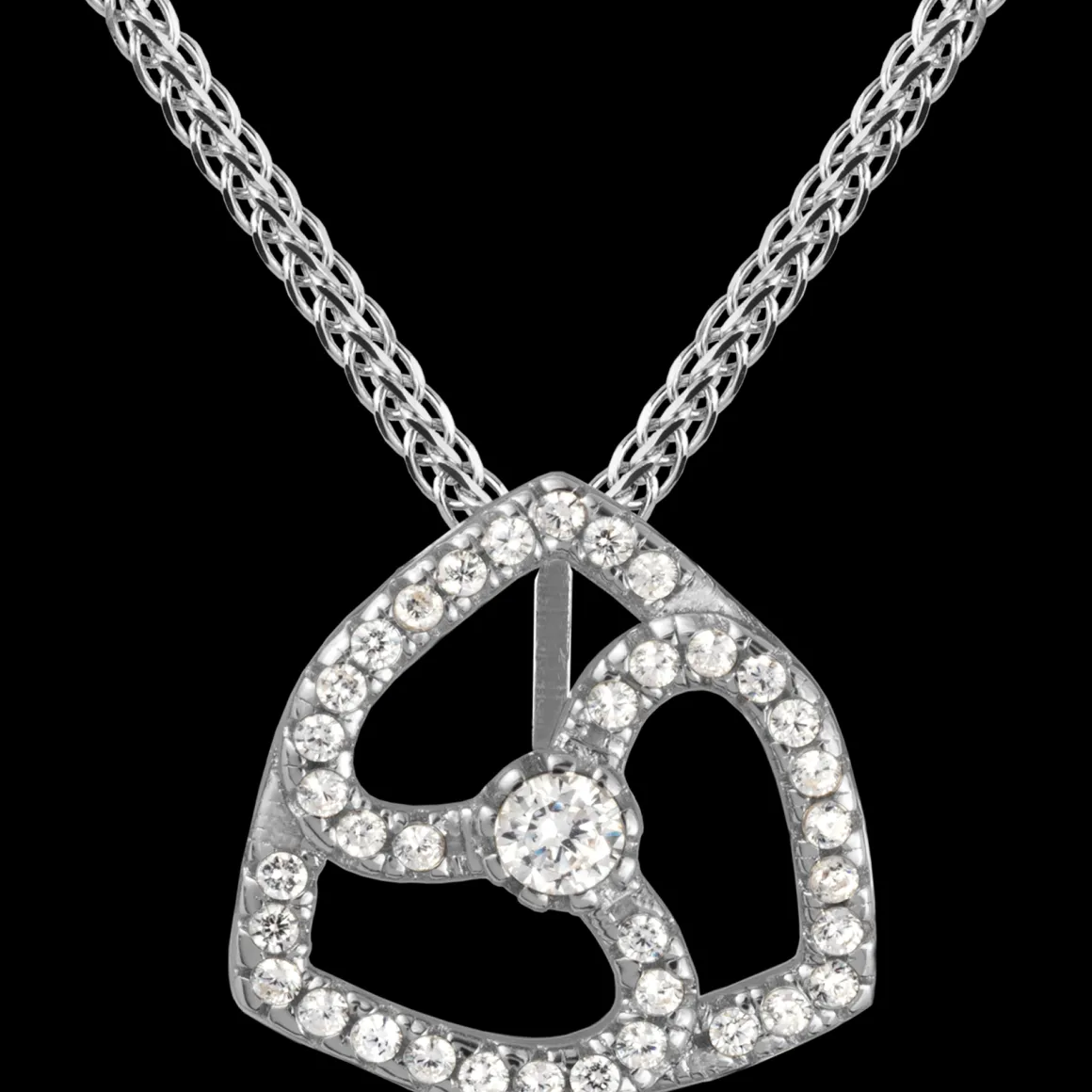 Jacques Lemans Kette Sterlingsilber mit weißen Topas Edelsteinen Clearance