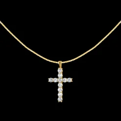 Jacques Lemans Kette Sterlingsilber vergoldet mit White Topaz Clearance
