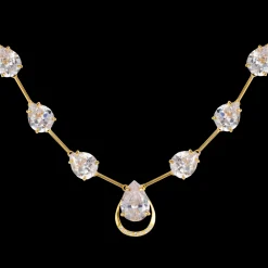 Jacques Lemans Kette Sterlingsilber vergoldet mit Topasen Hot