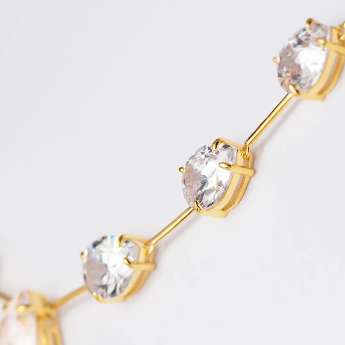 Jacques Lemans Kette Sterlingsilber vergoldet mit Topasen Hot