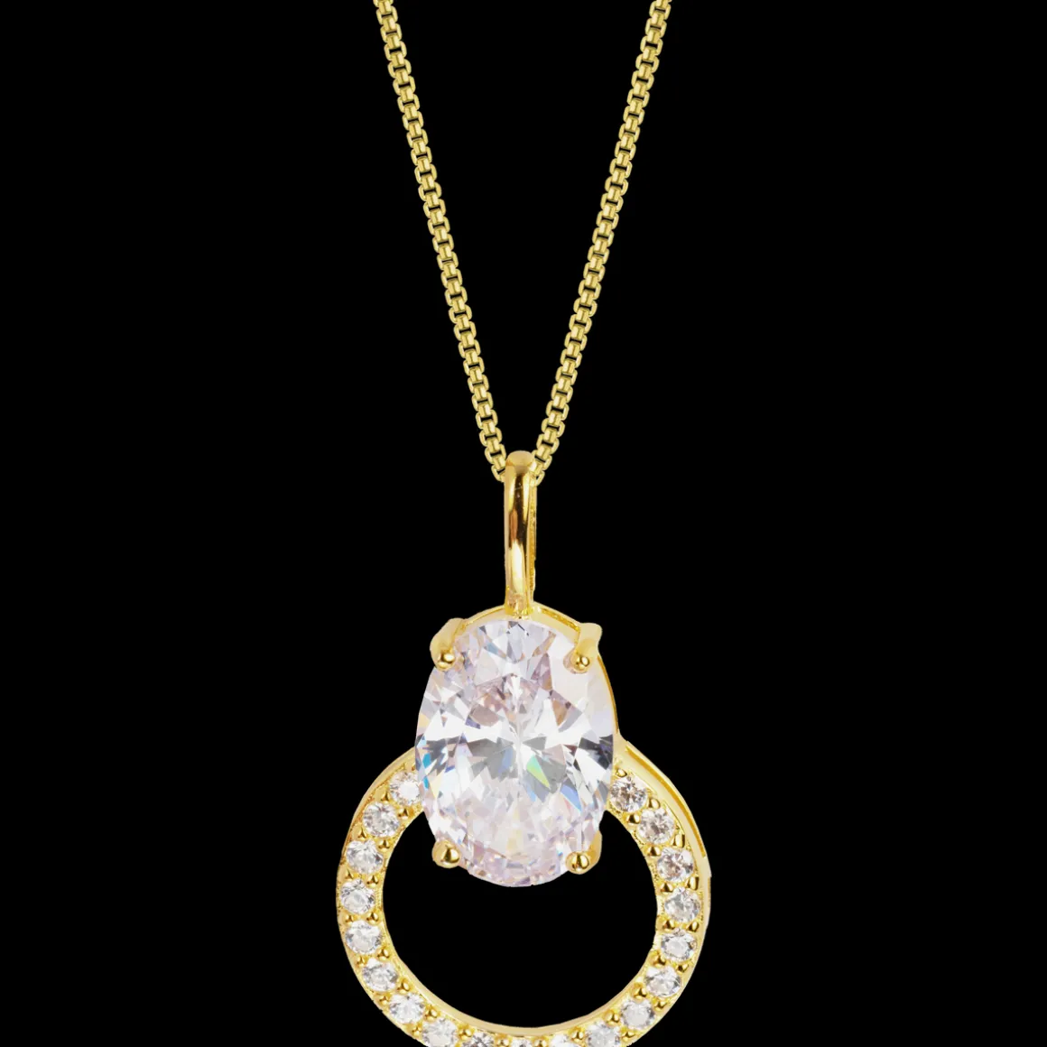 Jacques Lemans Kette Sterlingsilber vergoldet mit Topasen Best