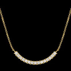 Jacques Lemans Kette Sterlingsilber vergoldet mit Topasen New