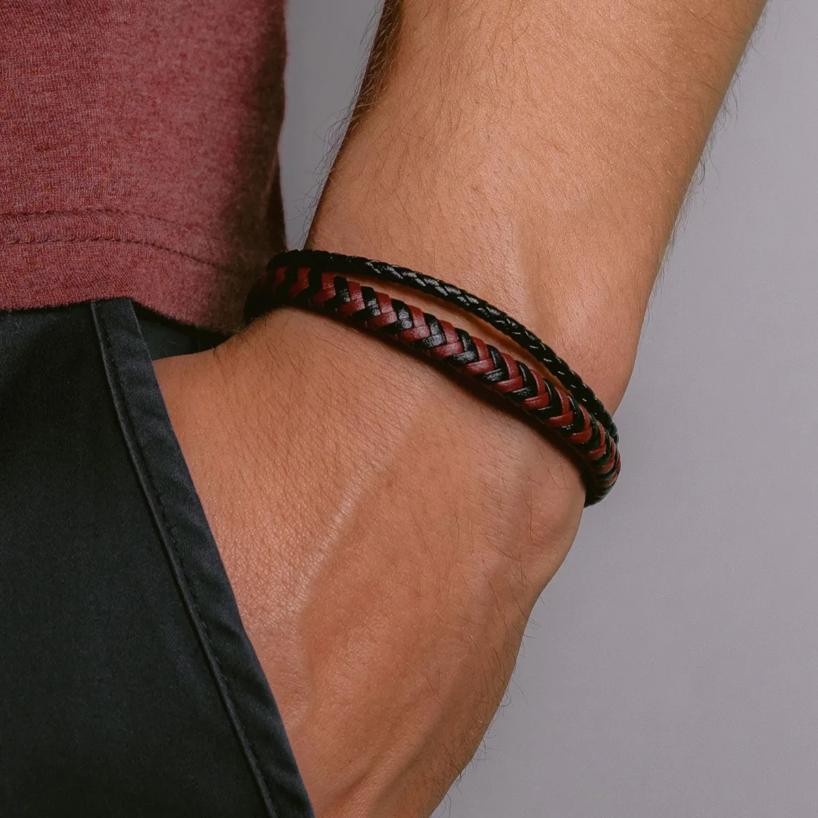 Jacques Lemans Lederarmband Cheap