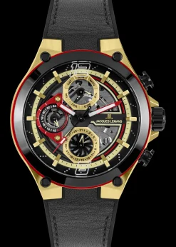 Jacques Lemans Manchester 1-2150C Herrenuhr Ø 44,0mm Cheap