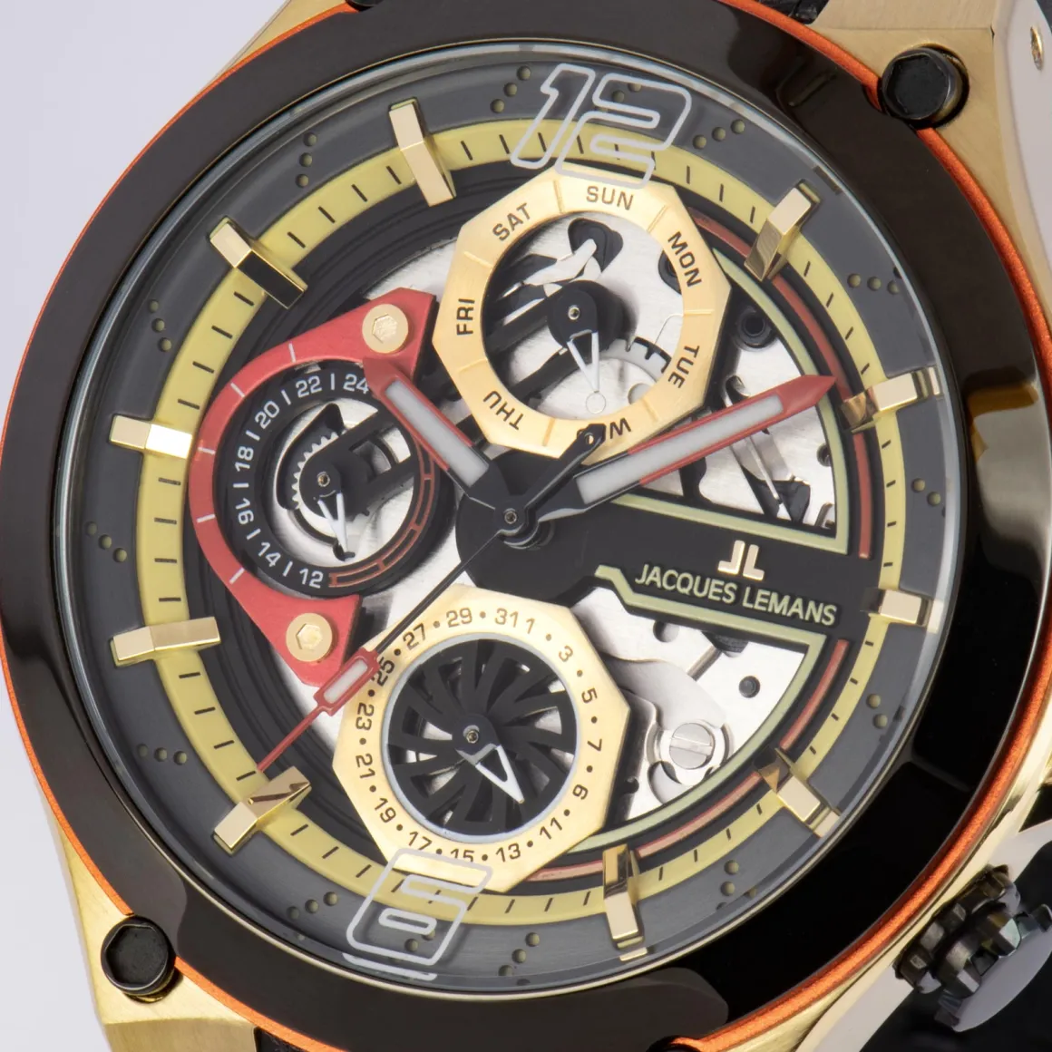 Jacques Lemans Manchester 1-2150C Herrenuhr Ø 44,0mm Cheap
