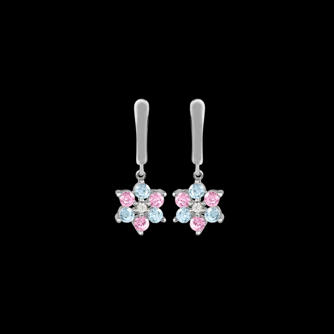 Jacques Lemans Ohrhänger "Blume" Sterlingsilber mit Topasen Cheap