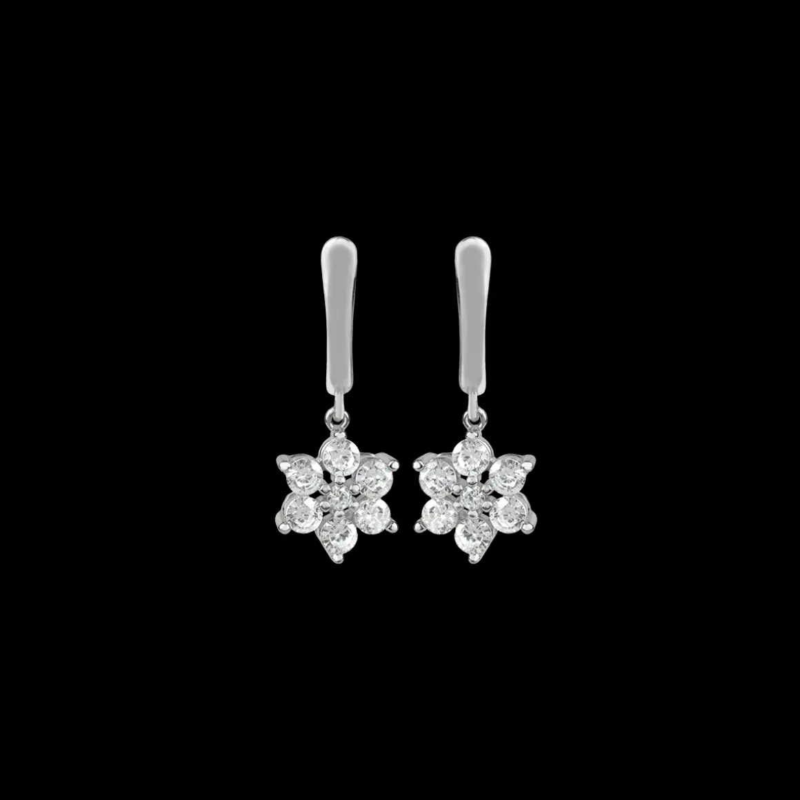 Jacques Lemans Ohrhänger"Blume" Sterlingsilber mit Topasen Cheap
