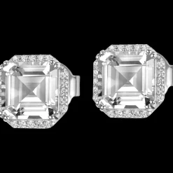 Jacques Lemans Ohrstecker Sterlingsilber mit White Topaz New
