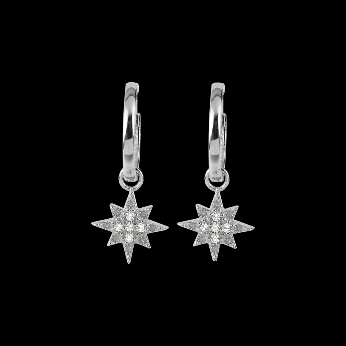 Jacques Lemans Ohrstecker Sterlingsilber mit weißen Topas Edelsteinen Sale