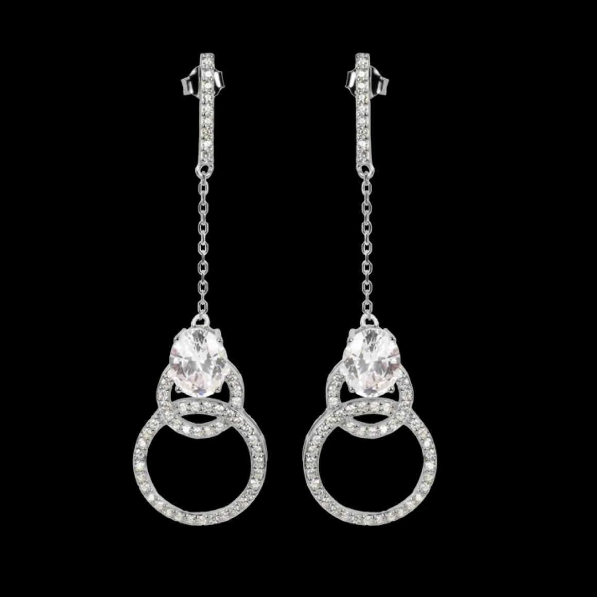 Jacques Lemans Ohrstecker Sterlingsilber mit Topasen Best