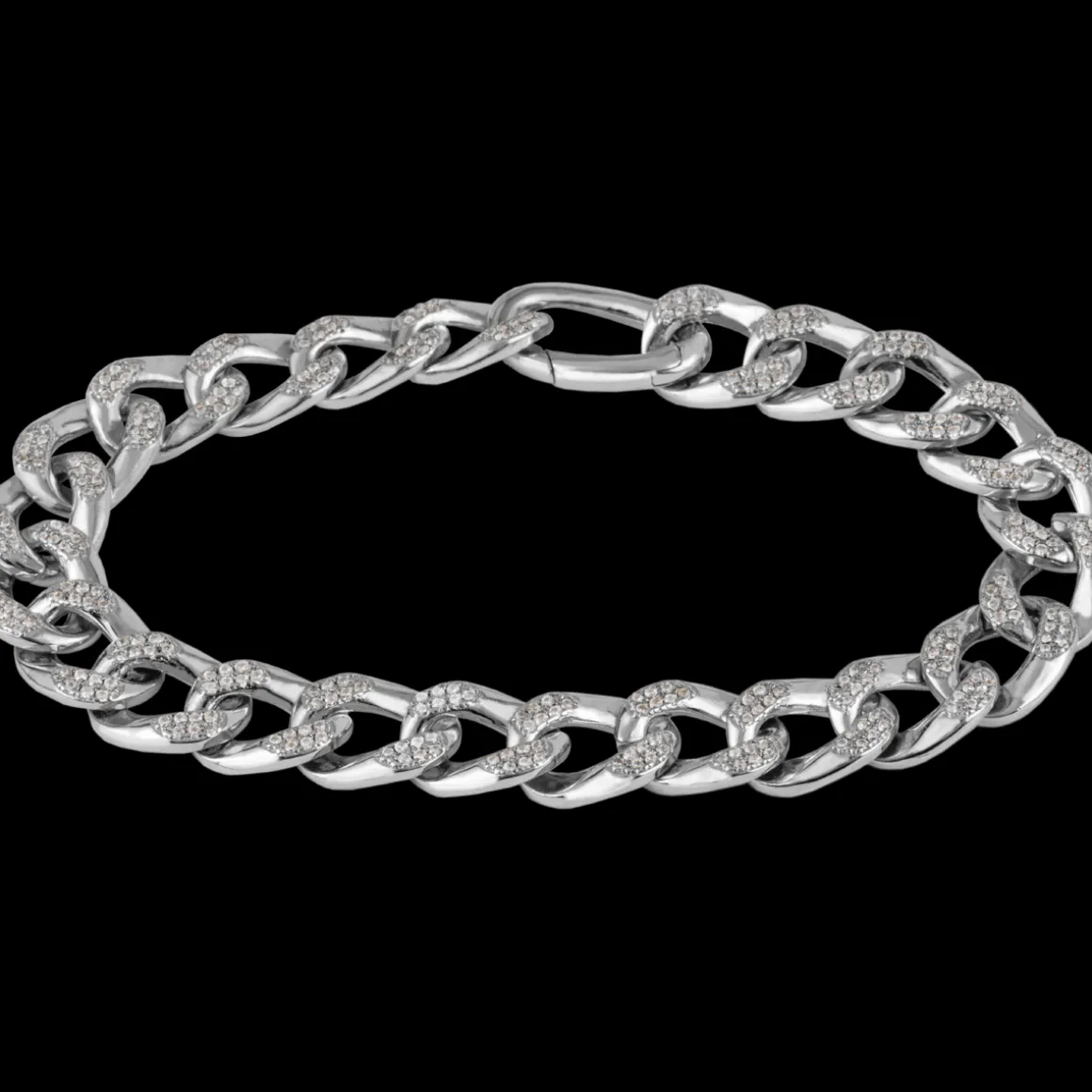 Jacques Lemans Panzer Armband Sterlingsilber mit Topasen Clearance