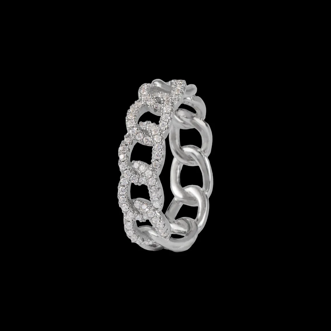 Jacques Lemans Panzer Ring Sterlingsilber mit Topasen Best