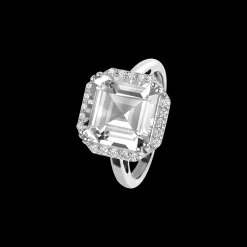 Jacques Lemans Ring Sterlingsilber mit White Topas Flash Sale