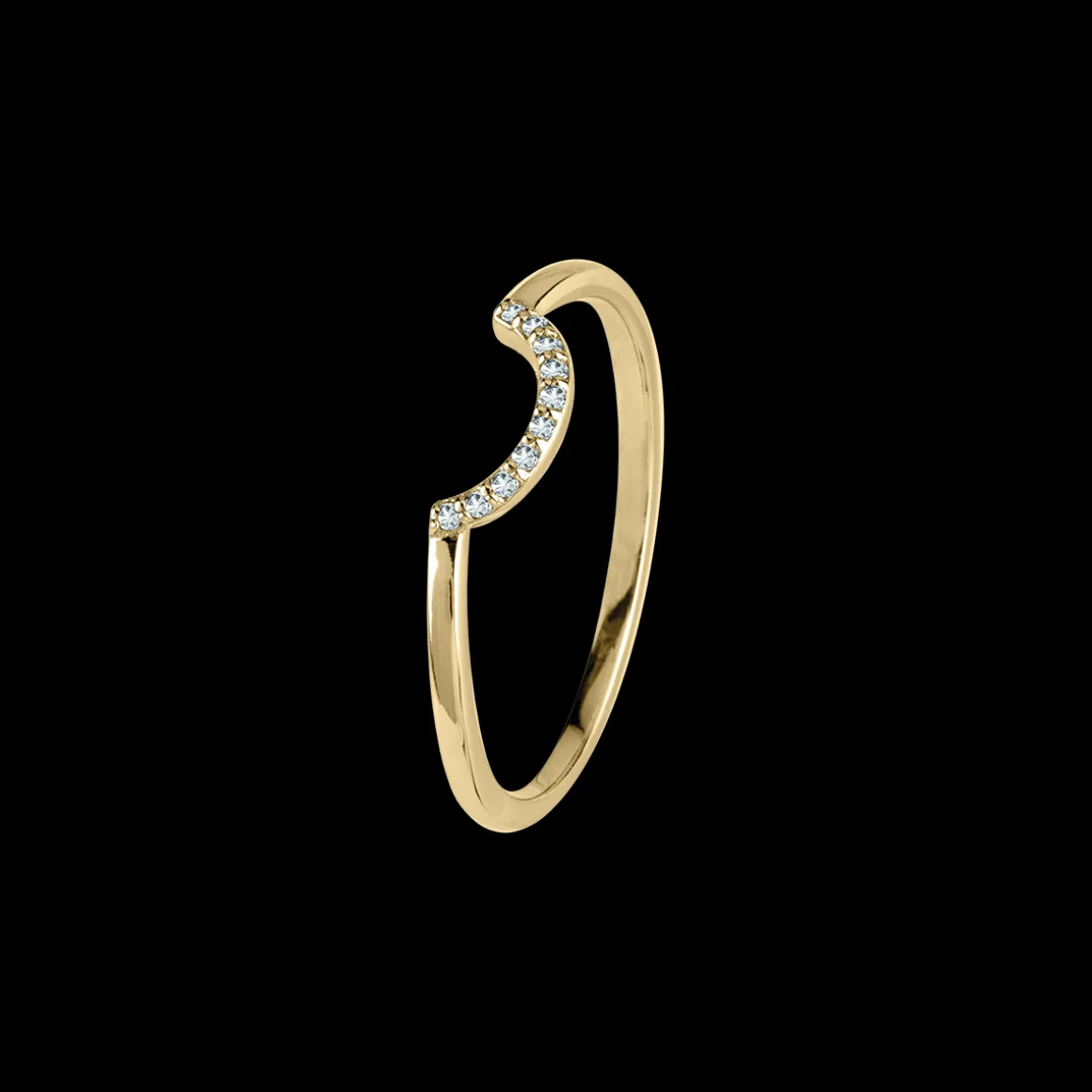 Jacques Lemans Ring Sterlingsilber vergoldet mit White Topaz Store