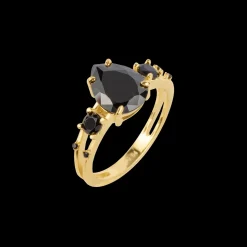 Jacques Lemans Ring Sterlingsilber vergoldet mit Topasen Sale
