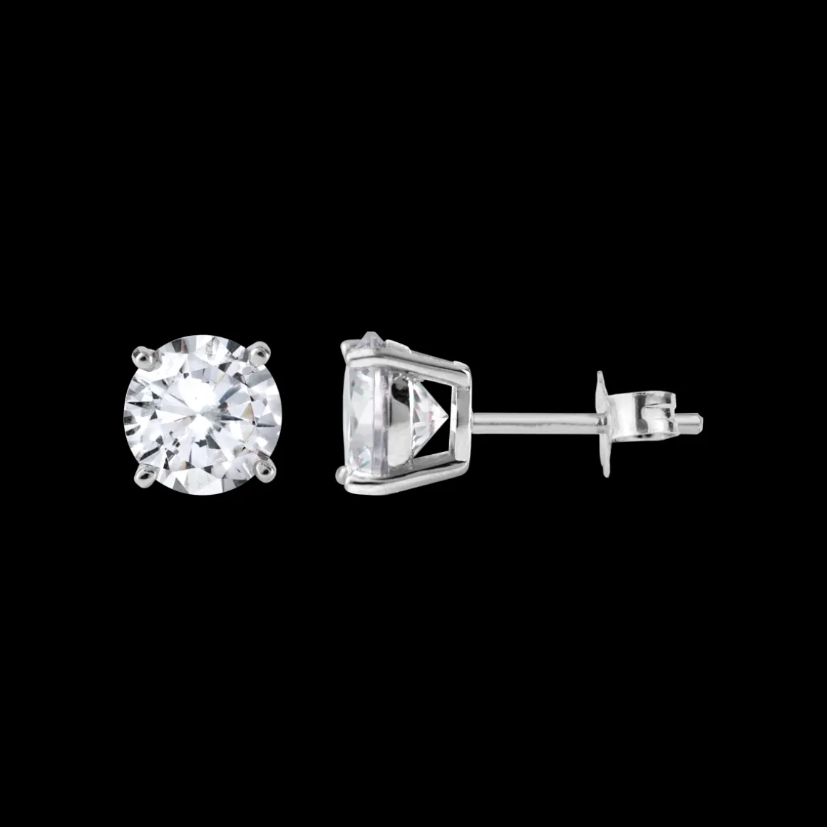 Jacques Lemans Solitär Ohrstecker Sterlingsilber mit Topas 8mm Store