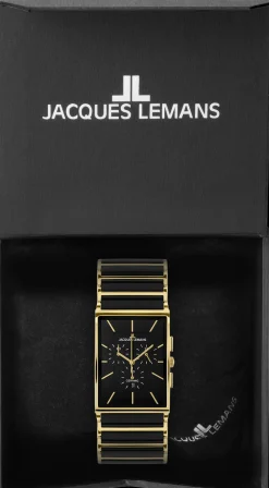 Jacques Lemans York 1-1900C Herrenuhr Ø 30x41mm New